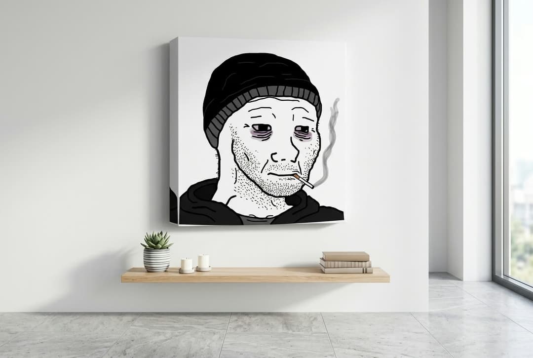 The Doomer canvas print mockup