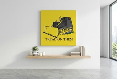 Tread on Them canvas print wall art mockup