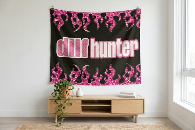 DILF Hunter meme gift tapestry