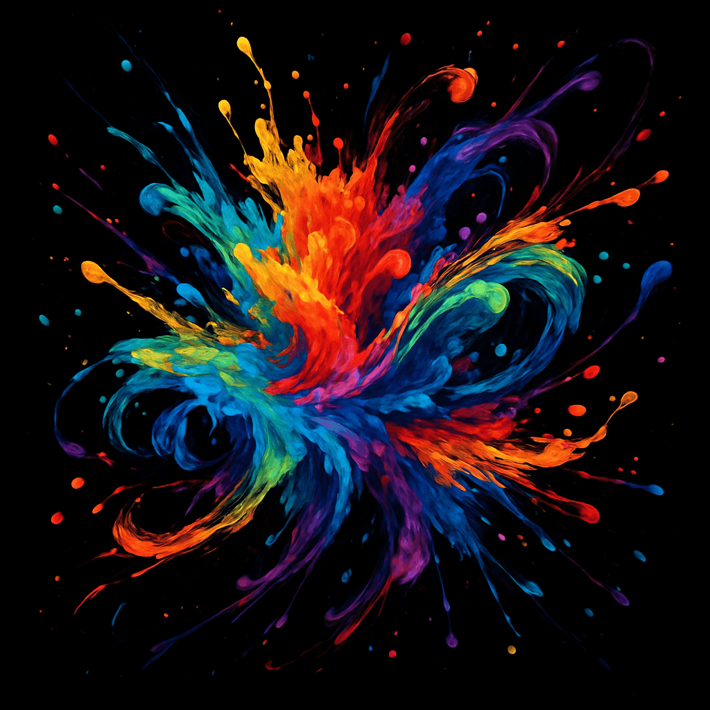 Cosmic Paint Explosion