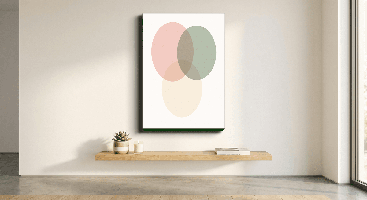 Soft Geometry canvas mockup