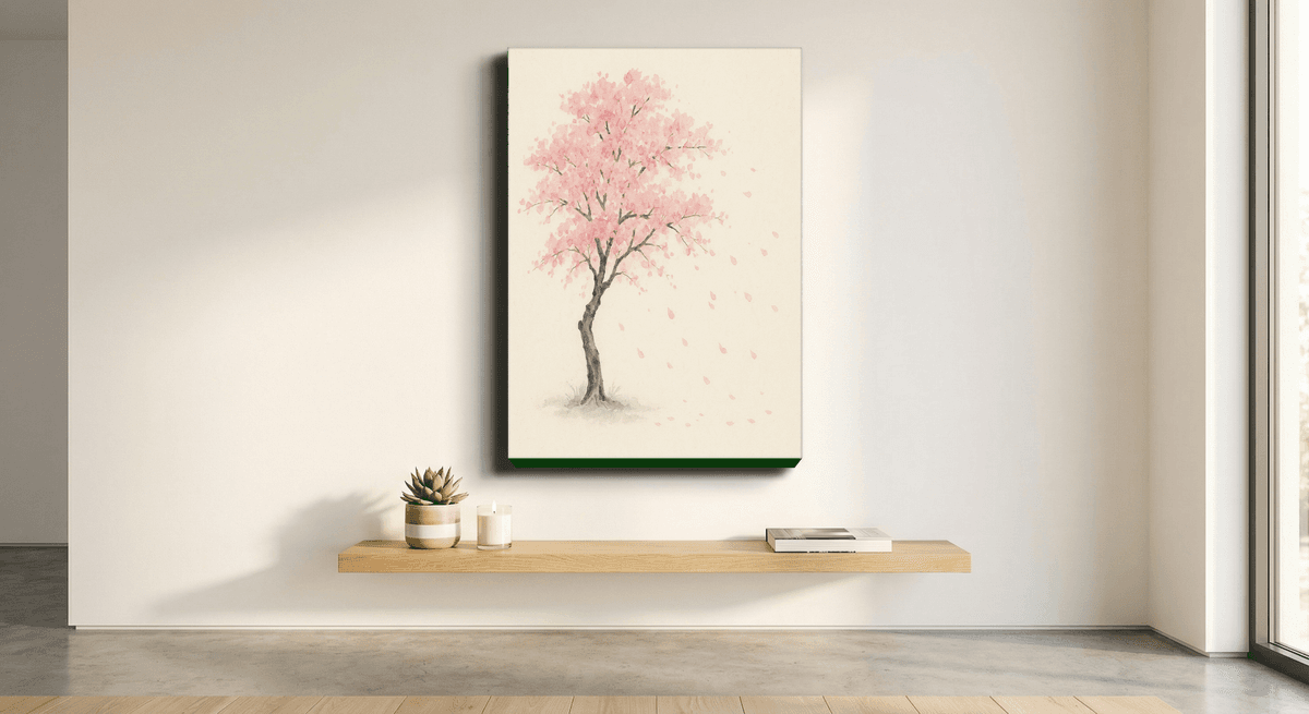 Sakura Zen canvas mockup