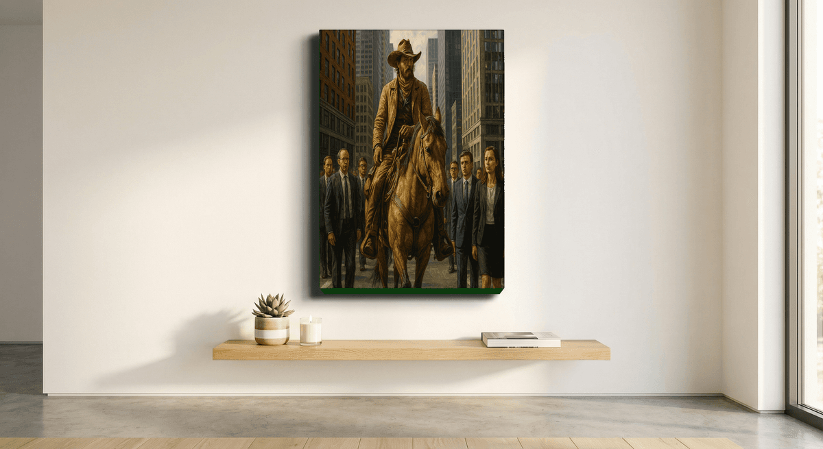 Urban Cowboy canvas mockup