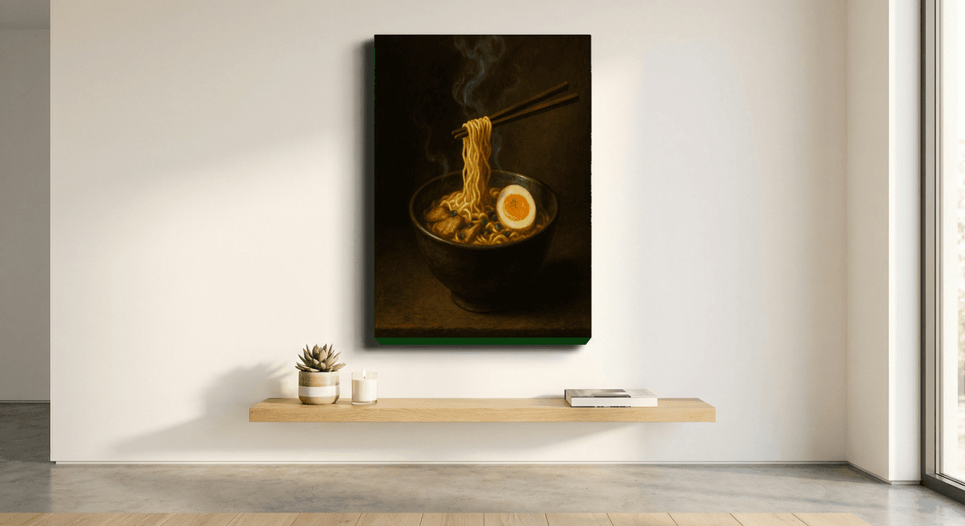 The Last Ramen canvas print mockup