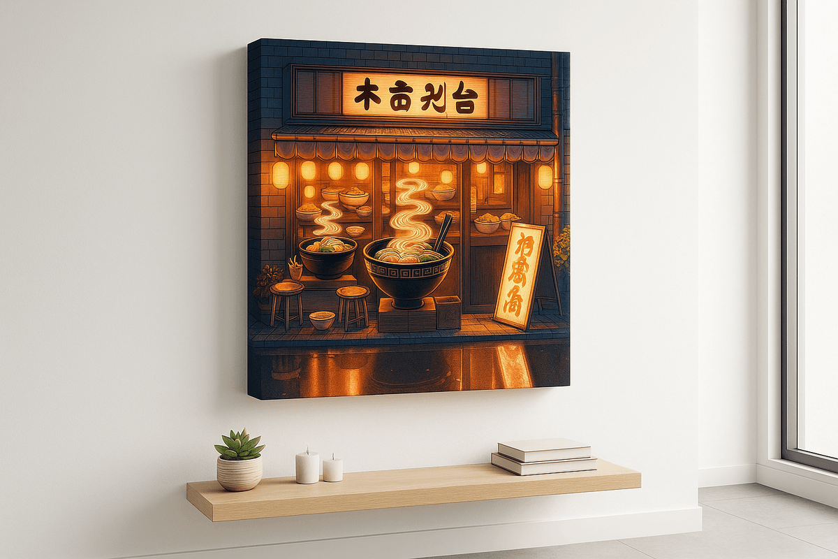 Ramen Shop canvas mockup
