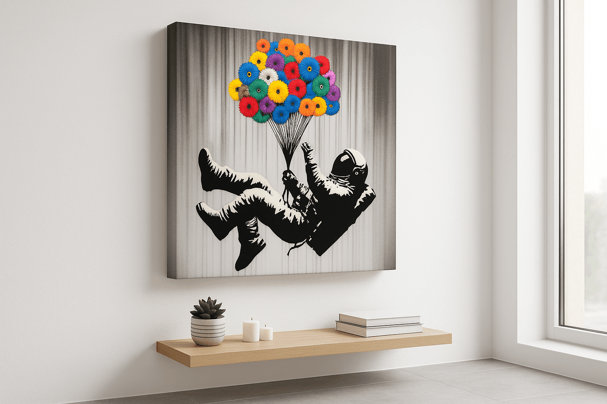 Street Astronaut canvas mockup