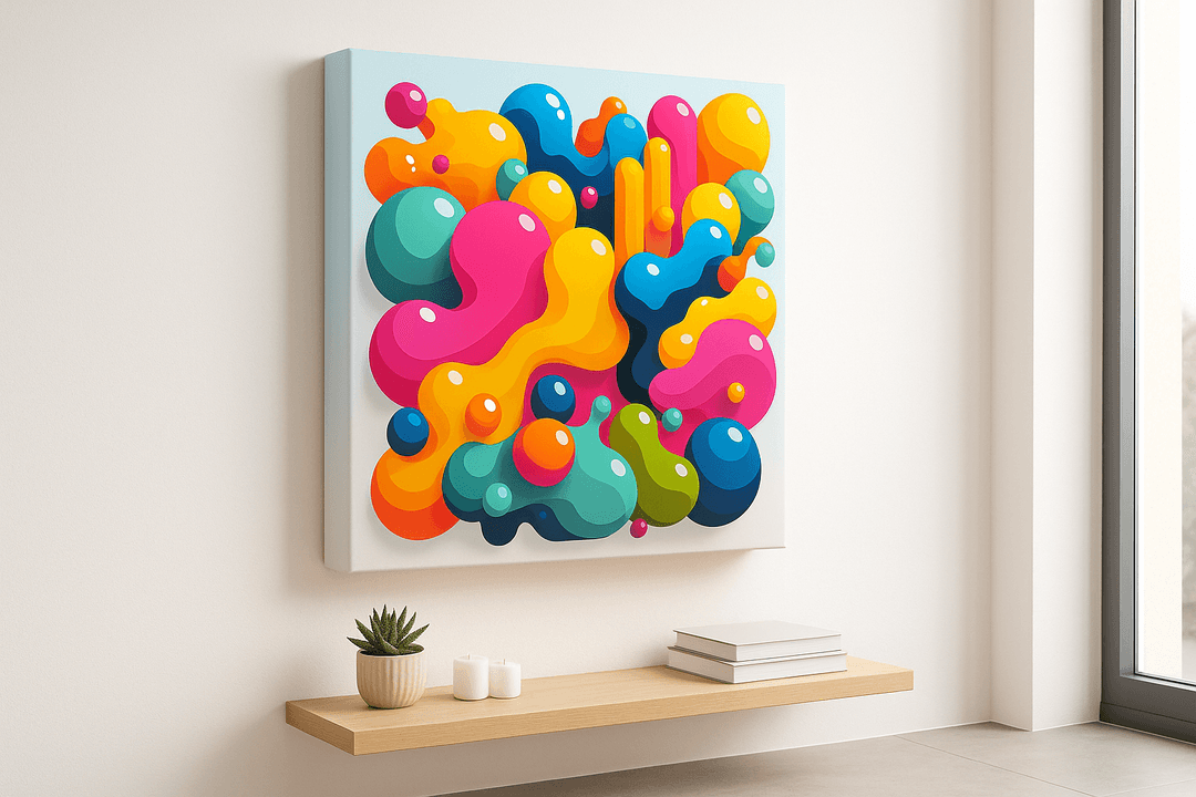 Dopamine Rush canvas print mockup