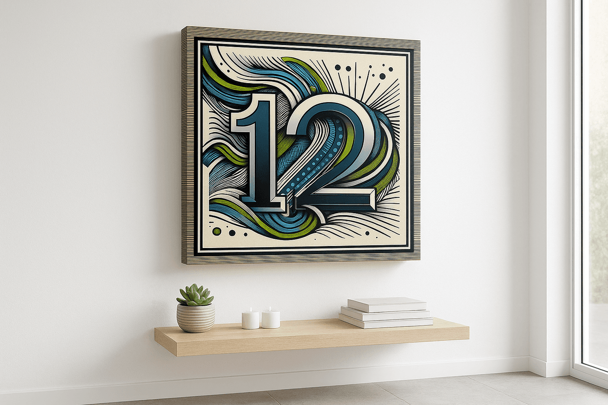 12th Flag canvas mockup