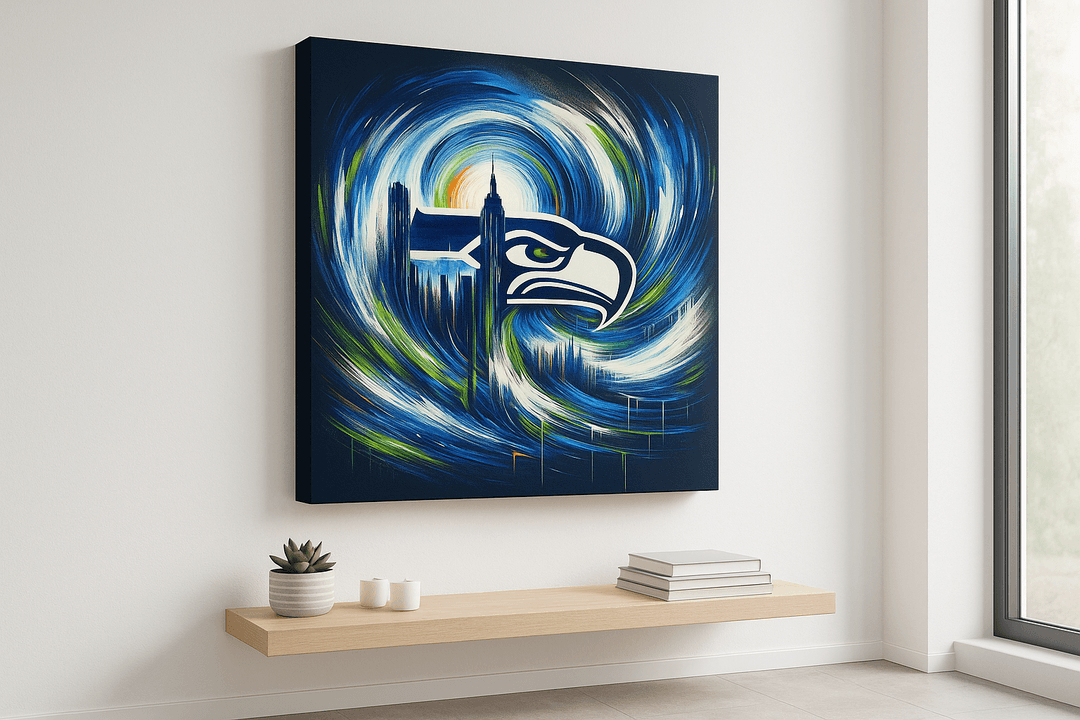 Energy Burst canvas print mockup