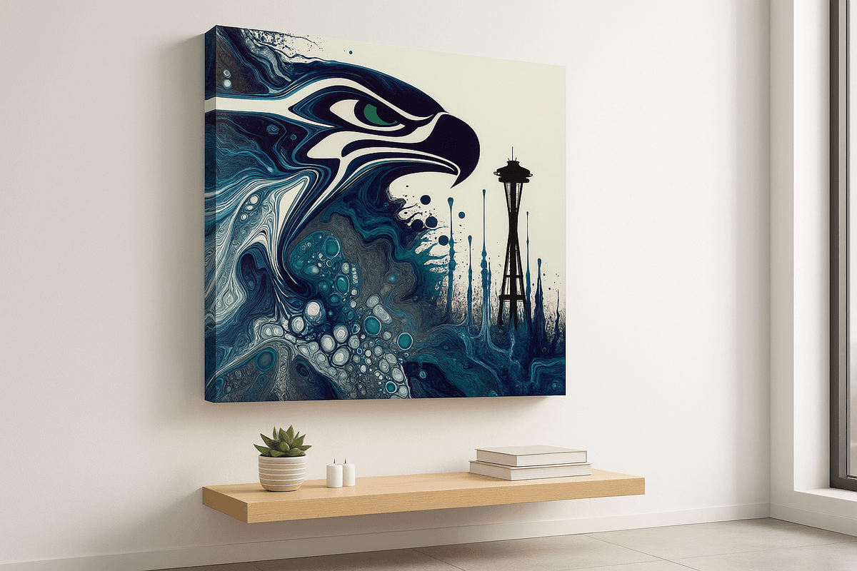Hawk Flow canvas mockup