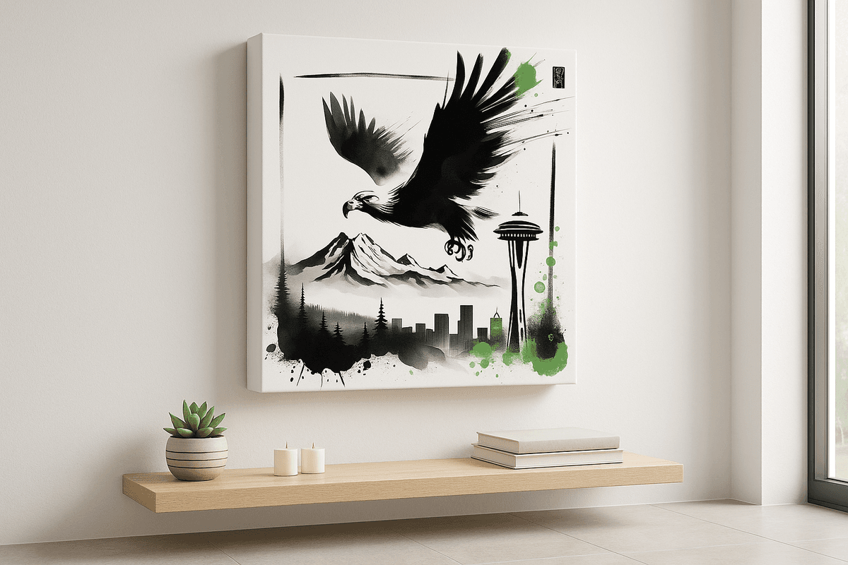 Hawk Wash canvas mockup