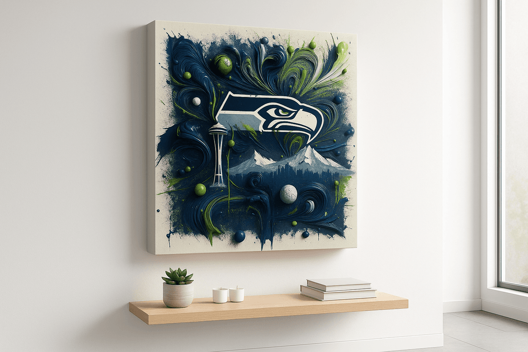 Rainier Splatter canvas print mockup