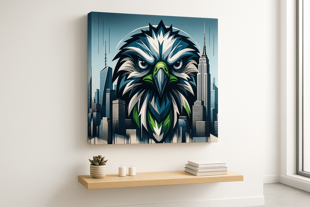 Seattle Mural canvas print mockup