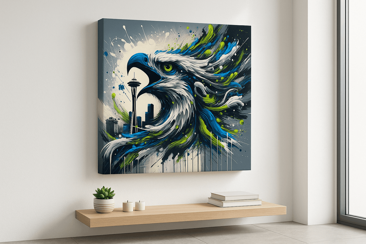 Splatter City canvas mockup