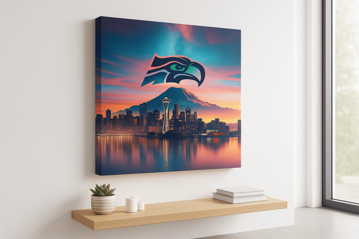 Epic Sunset canvas mockup