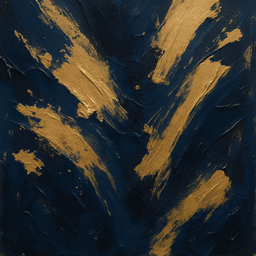 Midnight & Gold — AI-generated wall art