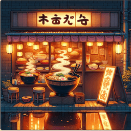 Ramen Shop — AI-generated wall art